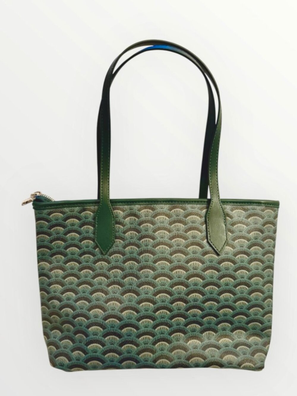 NWOT Geometric Print Tote Bag with Double Handle and Pouch by OVS